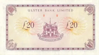 Northern Ireland 20 Pounds, 1970-1988 reverse