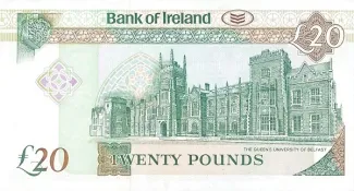 Northern Ireland 20 Pounds, 1991-1993 reverse