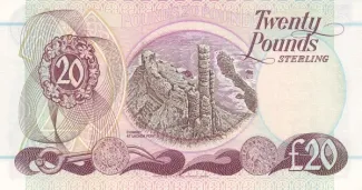 Northern Ireland 20 Pounds, 1994-1996 reverse
