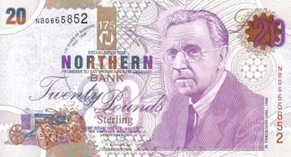 Northern Ireland 20 Pounds, 1999 P-202 obverse