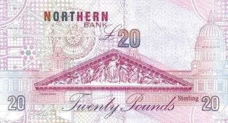 Northern Ireland 20 Pounds, 1999 P-202 reverse