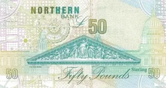 Northern Ireland 50 Pounds, 1999 reverse