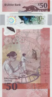 Northern Ireland 50 Pounds, 2021 reverse