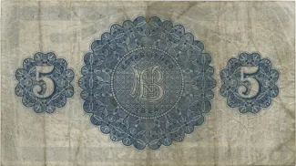 Northern Ireland 5 Pounds, 1929 reverse