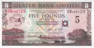 Northern Ireland 5 Pounds, 2006 P-339 obverse