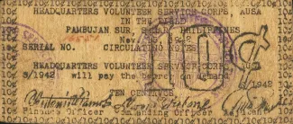 Northern Samar 10 Centavos, 1942 image