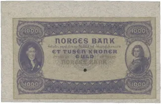 Norway 1,000 Kroner, 1900-1901 obverse