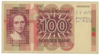 Norway 100 Kroner, 1973 obverse