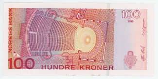 Norway 100 Kroner, 1995-1999 reverse