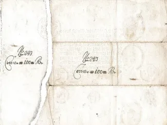 Norway 100 Rigsdaler / 100 Kroner - Christian V, 1695 reverse