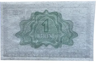 Norway 1 Krone, 1940-1950 reverse