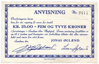 Norway 25 Kroner,  P-238 obverse