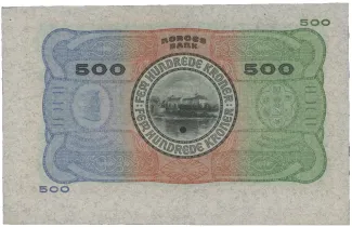 Norway 500 Kroner, 1900-1901 reverse