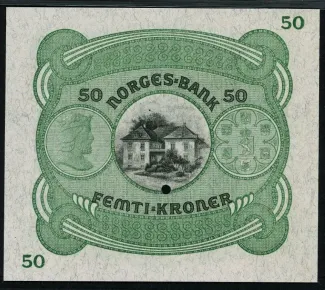 Norway 50 Kroner, 1900-1901 reverse