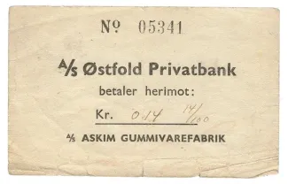Norwegian notgeld 0 Undefined, 1940 obverse