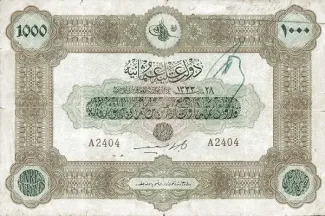 Ottoman Empire 1.000 Livres, 1333 image