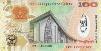 Papua New Guinea 100 Kina, 2008 P-37 obverse