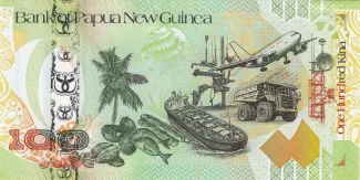 Papua New Guinea 100 Kina, 2008 P-37 reverse