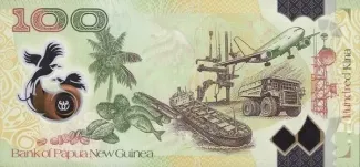 Papua New Guinea 100 Kina, 2021 reverse