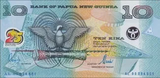 Papua New Guinea 10 Kina, 2000 P-23 obverse