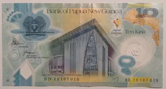 Papua New Guinea 10 Kina, 2015 P-48 obverse