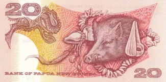 Papua New Guinea 20 Kina, 1989-2002 reverse