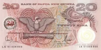 Papua New Guinea 20 Kina, 2003 P-27 obverse