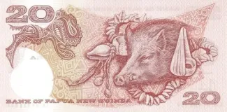 Papua New Guinea 20 Kina, 2003 P-27 reverse