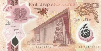 Papua New Guinea 20 Kina, 2015 P-49 obverse