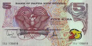 Papua New Guinea 5 Kina, 2000 P-22 obverse