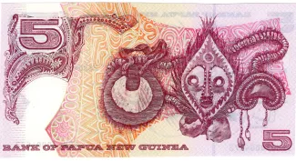 Papua New Guinea 5 Kina, 2007 P-34 reverse