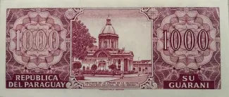 Paraguay 1,000 Guaranies, 2002 P-221 reverse