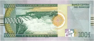 Paraguay 100.000 Guaranies, 2004 reverse