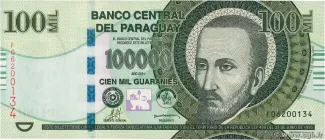 Paraguay 100.000 Guaranies, 2011 image
