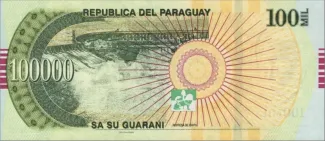 Paraguay 100.000 Guaranies, 2013 reverse