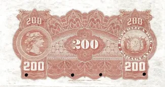 Paraguay 200 Pesos, 1903 reverse