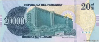 Paraguay 20.000 Guaranies, 2013 reverse