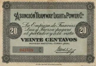 Paraguay 20 Centavos, 1913-1915 obverse