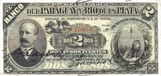 Paraguay 2 Pesos, 1889 obverse