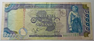 Paraguay 50.000 Guaranies, 1997 image