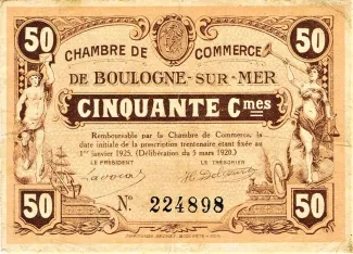 Pas-de-Calais, Department of 50 Centimes, 1920 obverse