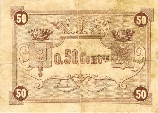 Pas-de-Calais, Department of 50 Centimes, 1920 reverse