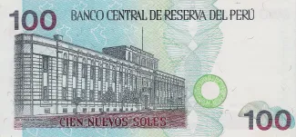 Peru 100 Nuevos Soles, 1999 reverse