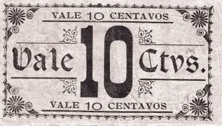 Peru 10 Centavos, 1921 reverse