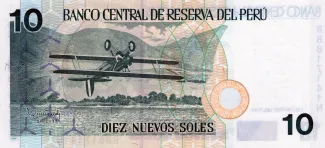 Peru 10 Nuevos Soles, 2001 reverse