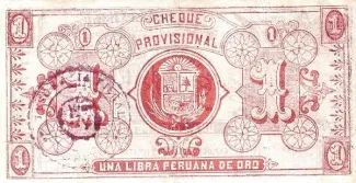 Peru 1 Libra Peruana de Oro, 1921 reverse