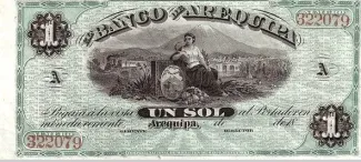 Peru 1 Sol, 1871-1873 obverse