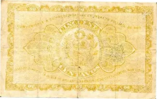 Peru 50 Centavos, 1917 reverse