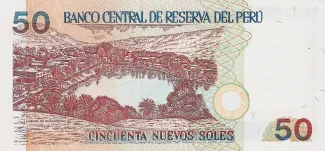 Peru 50 Nuevos Soles, 1991-1999 reverse