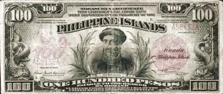 Philippine notgeld 100 Pesos, 1918 obverse